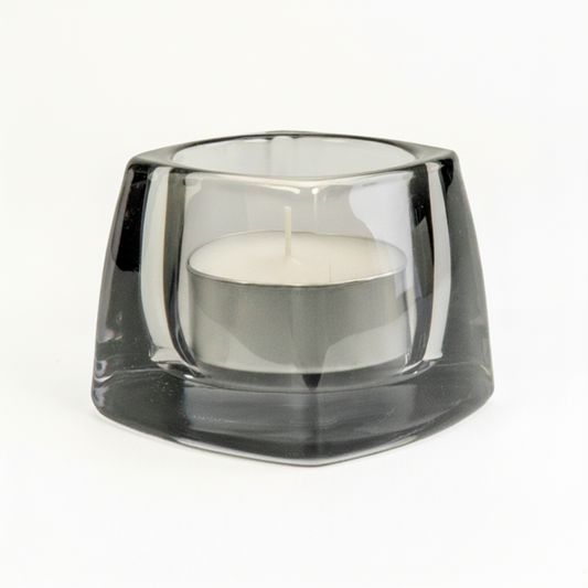 PORTAVELA PIRAMIDE GRIS HUMO