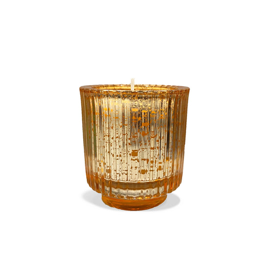 VELA AROMATICA GOLD RAYADA
